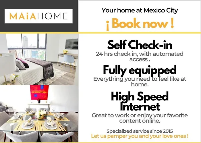 Conchita 1 Maiahome Chic Condesa King Bed Apartment Mexico City